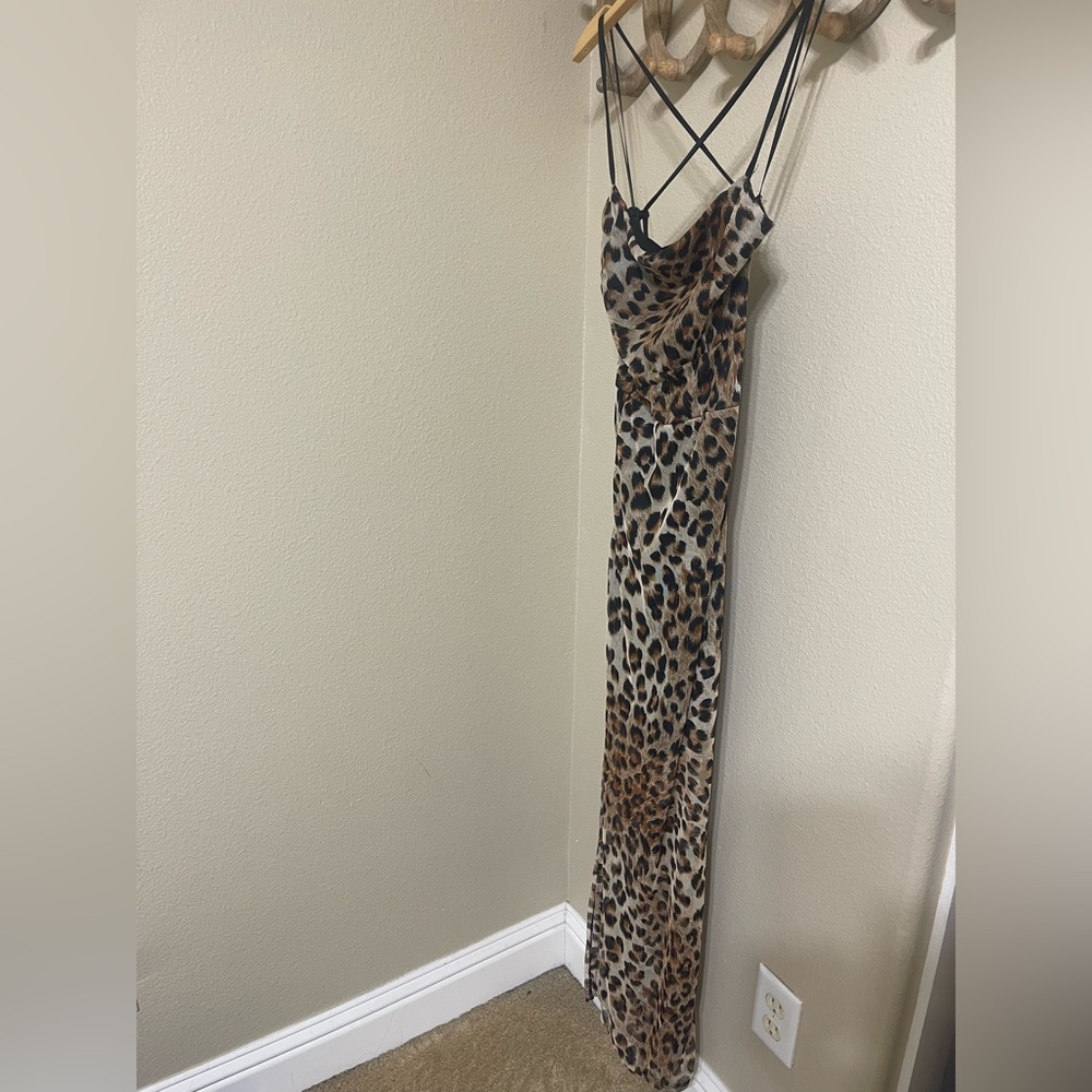 Leopard Print Maxi Dress